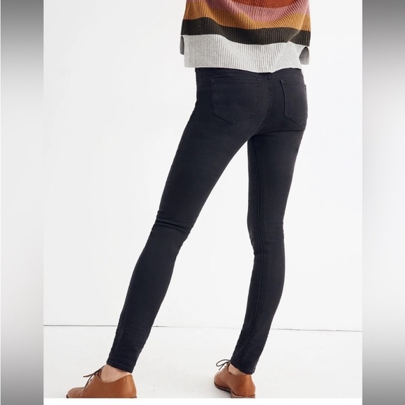 NWT Madewell Maternity Over The Belly Skinny Jeans Preppy Black Lunar Wash Women - Picture 5 of 5